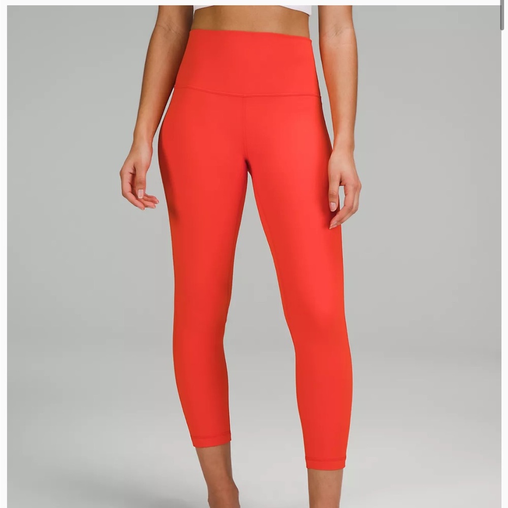 Solar orange Lululemon Align 25" size 10